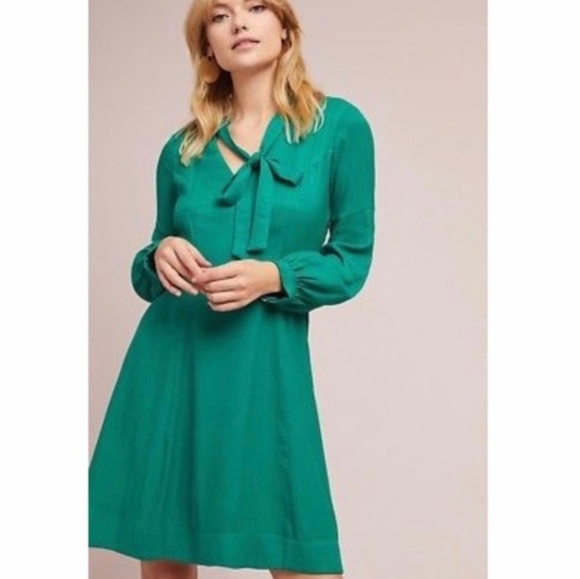 Anthropologie Dresses & Skirts - Nwot. Anthropologie Gina green keyhole dress.